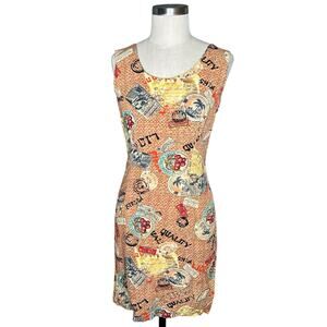 JAMS WORLD Vintage Sleeveless Colorful Patterned Mini Dress Size 3 - Women's XS
